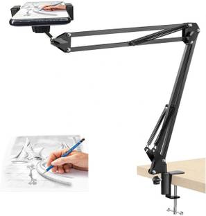 BROLAVIYA Overhead Metal Long Lazy Arm and Bracket for All Mobiles Phone, for Streaming, Overhead Video, Desktop, Bedroom, Office Mobile Holder