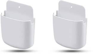 thekiteco. Multipurpose Wall Mount Mobile Stand / Remote Stand - Pack of 2 White Mobile Holder