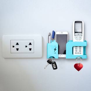 Expro Multi-Purpose Wall Mount Smartphone . AC TV Remote and Key Chain Hanging Mobile Holder