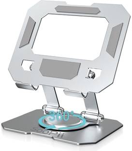 Soopii 360°Rotating Metal Portable & Foldable Tablet Phone Stand Anti Slip Adjustable Mobile Holder
