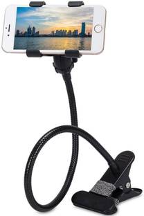 girik Universal Metal Lazy Mount Flexible Mobile Stand,Cell Phone Clip Holder Lazy Bracket Heavy Mobile Smartphones Stand for Office Table,Bedroom,Kitchen,Desktop(Black) Mobile Holder