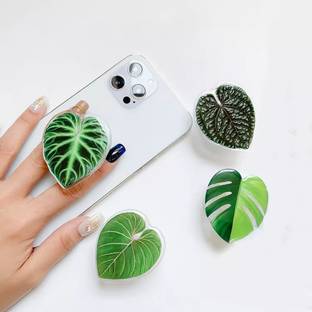 THE PRITO Mobile Holder for Hand Grip, Stylish for Girl (Leaf 3)… Mobile Holder