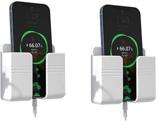 Fliptic Wall Mounted Adhesive Mobile Phone Holder for Charging Pack of 2 Mobile Holder