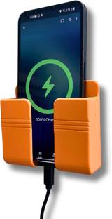 thekiteco. Orange Wall Mounted Mobile Holder Storage Case for Remote Mobile Holder
