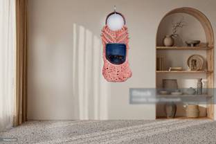 ONLINECRAFTS mobile pink color dori wala Mobile Holder