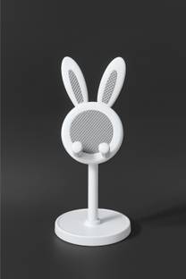 WGM BunnyBuddy Cute Ears Mobile Stand & Organizer – White Mobile Holder