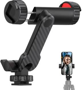 Adofys ST-07 Phone Tripod Mount with Cold Shoe Mount for Microphone LED Light with 1/4'' Tripod Screw Compatible with Smartphones Mobile Holder