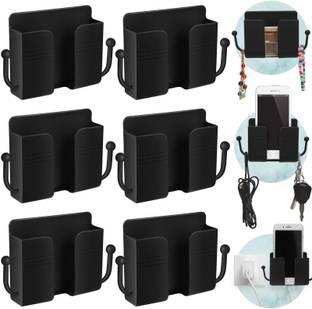 OIVO INDIA Wall Charger Phone Universal Hanging Stand Bracket Charging (Black, Pack of 6) Mobile Holder