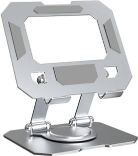 BROLAVIYA Metal Desktop Foldable, 360 Rotating Base, Compatible with 4-13 Inch Device, D3 Mobile Holder