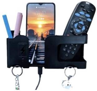 Expro Multi-Purpose Self Adhesive Smartphone holder AC TV Remote and Key Chain Hanging Mobile Holder