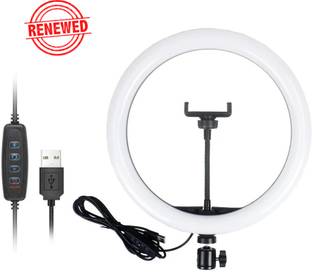 BROLAVIYA Renewed 10 Inch Light, 3 Level Brightness,Flexible Wire,360 Knob, Mobile Bracket Mobile Holder
