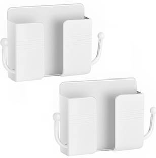 OIVO INDIA Wall Charger Hook Universal Cellphone Hanging Stand Bracket (White, Pack of 2) Mobile Holder