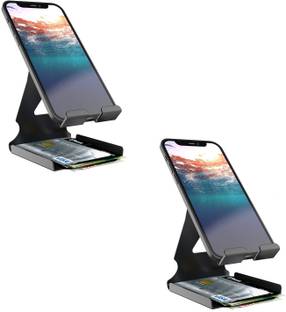 ELV DIRECT Mobile Stand Holder With Convenient Charging for Tablet and Smartphones Set of 2 Mobile Holder