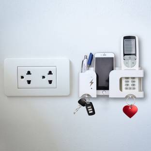 OUTSET Multi Purpose Wall mount mobile stand, Remote holder and Key chain Mobile Holder
