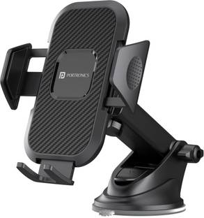 Portronics Clamp M Car with 360� Rotational,for 4 to 6 inch Devices Mobile Holder