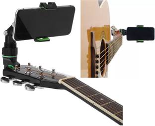 FKU Guitar Phone Holder for Mic Stand Music Phone Holder 360° Rotating Phone Stand Mobile Holder