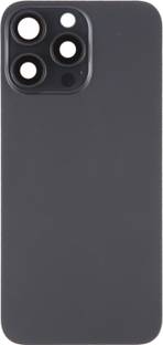 Spares4ever iPhone 15 Pro Max Black Replacement Glass with Camera Lens and Magsafe Magnet Back Panel