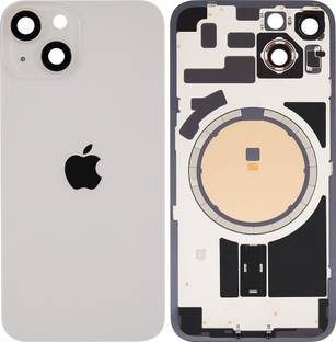 Spares4ever iPhone 14 Starlight Replacement Glass with Camera Lens and Magsafe Magnet Back Panel