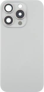 Spares4ever iPhone 16 Pro Silver Replacement Glass with Camera Lens and Magsafe Magnet Back Panel