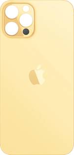 HQP for Apple iPhone 12 Pro Max ( A2411 / A2342 / A2410 / A2412 ) [ With LoGo & Pre Installed Adhesive Tape ] Battery Back Glass Door Replacement Back Panel