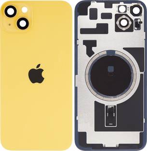 Spares4ever iPhone 14 Plus Yellow Replacement Glass with Camera Lens and Magsafe Magnet Back Panel