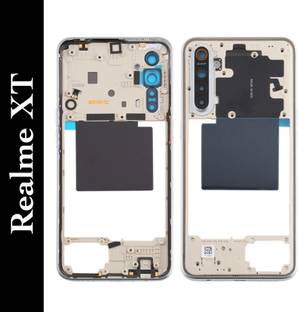 Flipkart SmartBuy Realme XT Middle Frame Bezel Plate With Side Volume & Power Buttons Camera Glass Lens Back Panel
