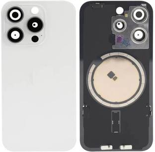 KezeMize Apple iPhone 15 Pro Real Housing Glass + Camera Lens + Metal Plate + Magsafe Magnets Back Panel