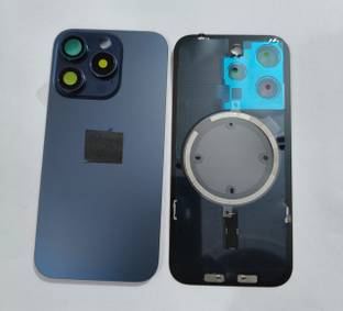 SPAREWARE Apple With Wireless Magnet Camera Glass Lens iPhone 15 Pro -Blue Back Panel