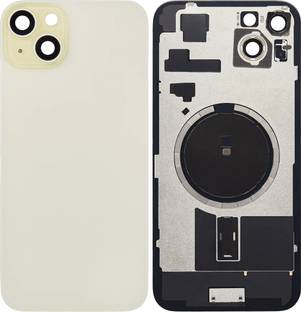 Spares4ever iPhone 15 Plus Yellow Replacement Glass with Camera Lens and Magsafe Magnet Back Panel