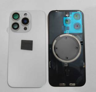 SPAREWARE Apple With Wireless Magnet Camera Glass Lens iPhone 15 Pro -White Back Panel