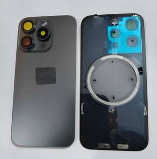 SPAREWARE Apple With Wireless Magnet Camera Glass Lens iPhone 15 Pro -Grey Back Panel