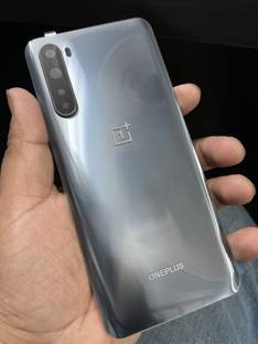 MAXOUT OnePlus Nord (Gray Onyx) with Camera Ring Glass lens Back Panel