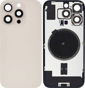 Spares4ever iPhone 16 Pro Desert Titanium Replacement Glass with Camera Lens and Magsafe Magnet Back Panel