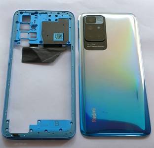 SPAREWARE REDMI Mi Redmi 10 Prime -Blue (MIDLE RING + BACK PANEL WITH LENS) Back Panel