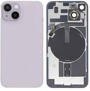 KezeMize Apple iPhone 14 Plus Rear Housing Glass + Camera Lens + Metal Plate + Magsafe Magnets Back Panel