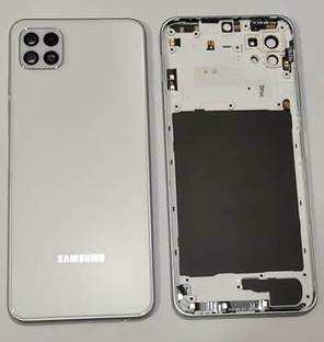 SPAREASP Samsung A22 5g Back Housing Body ( Middle Ring + Back Panel) White Back Panel