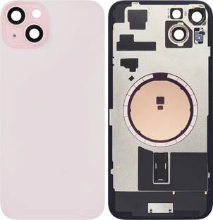 Spares4ever iPhone 15 Plus Pink Replacement Glass with Camera Lens and Magsafe Magnet Back Panel