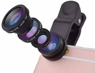 GO SHOPS 3in1 Lens 0.67X-Wide Angle 180-Degree Fish Eye 10X-Macro Lens Small Object Shot Mobile Phone Lens