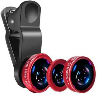 OSTALY Macro 3 in 1 Universal Clip Lens, Wide Angle, Fish Eye, Macro Lens Mobile Phone Lens
