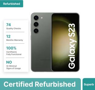 (Refurbished) SAMSUNG Galaxy S23 5G (Green, 256 GB)