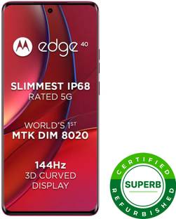 (Refurbished) MOTOROLA Edge 40 (Viva Magenta, 256 GB)