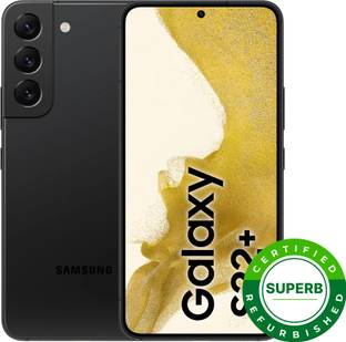 (Refurbished) SAMSUNG Galaxy S22 Plus 5G (Phantom Black, 128 GB)