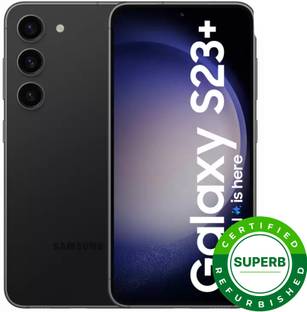 (Refurbished) SAMSUNG Galaxy S23 Plus 5G (Phantom Black, 512 GB)