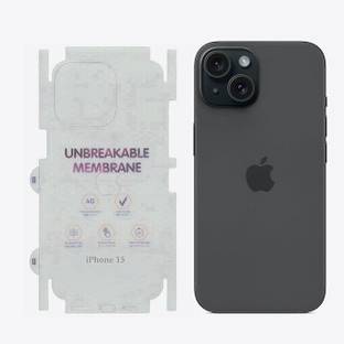GET PAY Back Screen Guard for Membrane TPU Clear Apple Logo Cut Back Screen Guard Compatible with iPhone 15 (6.1"), Designed for iPhone 15 Back Screen Protector Guard [Not Glass]