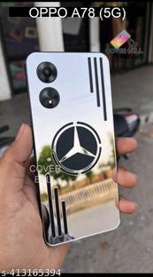coverbell FOR OPPO A78 5G SILVER MERCEDES BACK PANEL PROTECTOR Mobile Skin