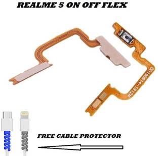 WowMax Power & On-off Button/patta/key/ Flex Cable for REALME 5 REALME 5 POWER & ON OFF PATTA Power ON/OFF Button