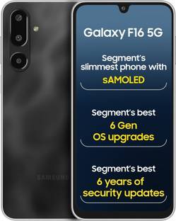 SAMSUNG Galaxy F16 5G (Bling Black, 128 GB)