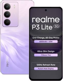 realme P3 Lite 5G Charger in the Box (Purple Blossom, 128 GB)