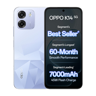 OPPO K14 5G (Icy Blue, 128 GB)