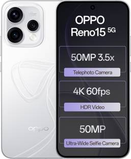OPPO Reno15 5G (Glacier White, 256 GB)
